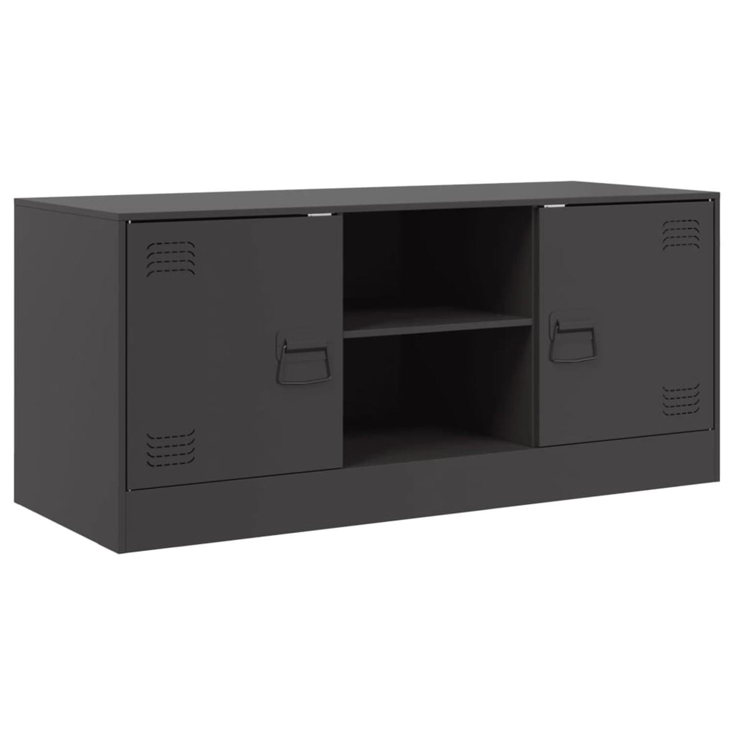 VidaXL TV-Schrank Schwarz 99x39x44 cm Stahl Modell 3 VidaXL TV-Schrank Schwarz 99x39x44 cm Stahl Modell 3 von VIDAXL