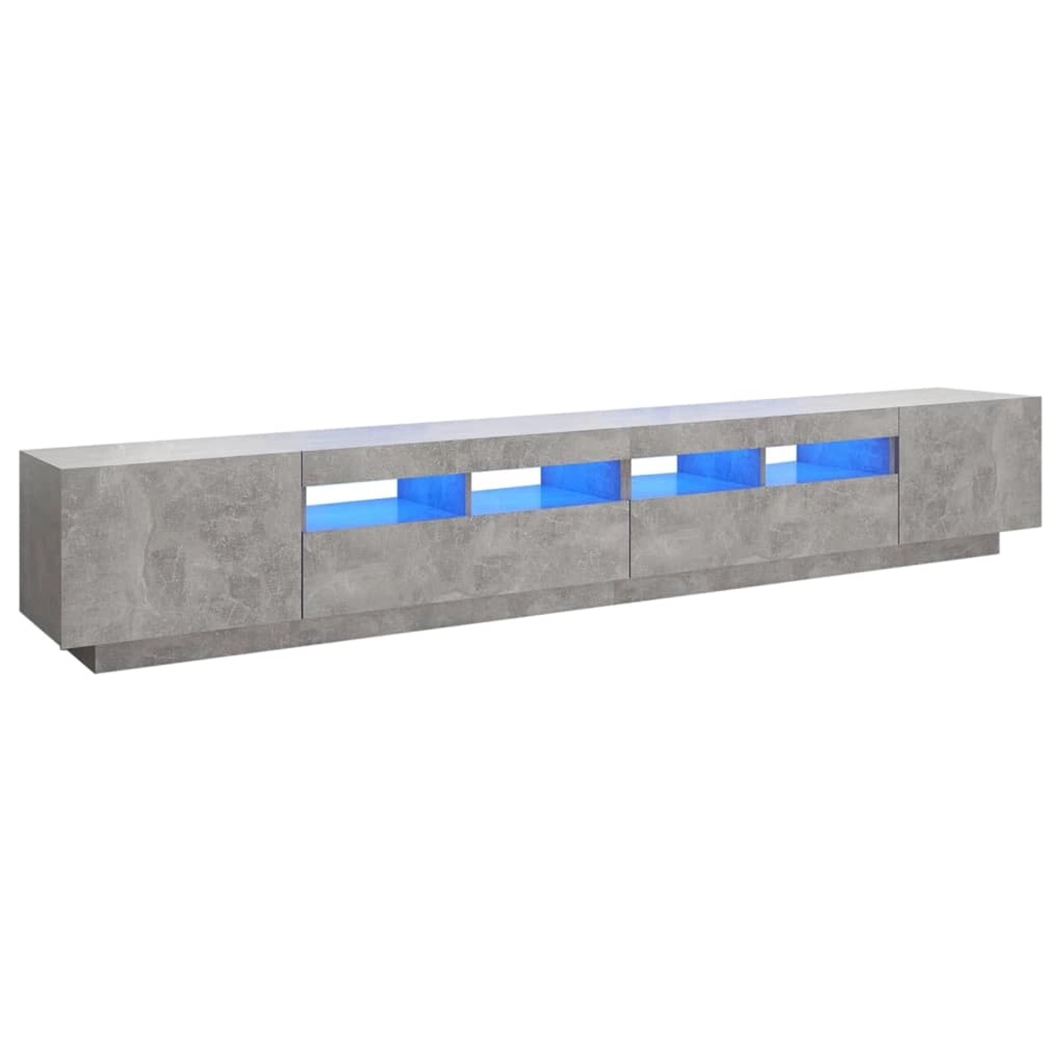 VidaXL TV-Schrank mit LED-Leuchten Betongrau 260x35x40 cm VidaXL TV-Schrank mit LED-Leuchten Betongrau 260x35x40 cm von VIDAXL
