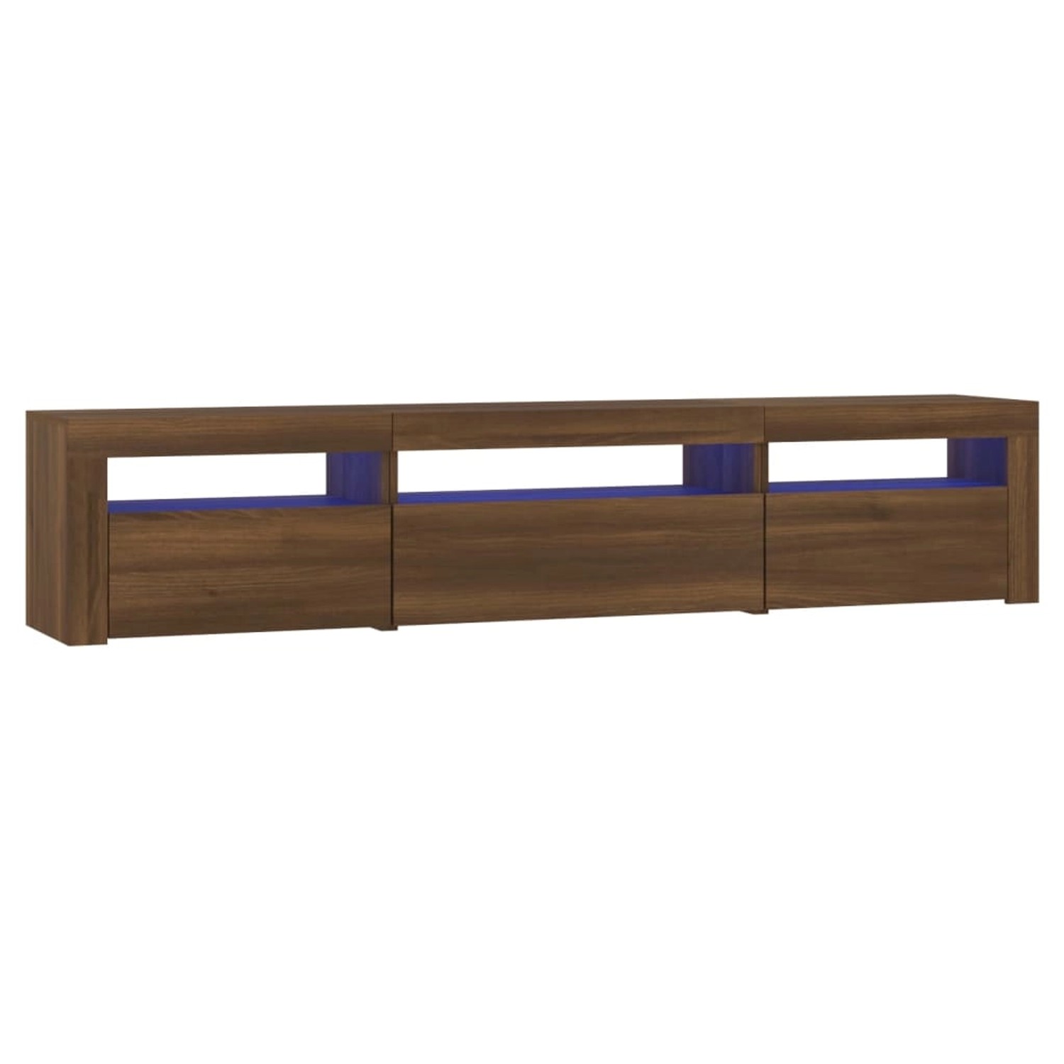 VidaXL TV-Schrank mit LED-Leuchten Braun Eichen-Optik 195x35x40 cm VidaXL TV-Schrank mit LED-Leuchten Braun Eichen-Optik 195x35x40 cm von VIDAXL