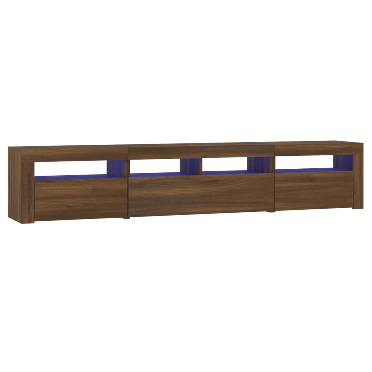 VidaXL TV-Schrank mit LED-Leuchten Braun Eichen-Optik 210x35x40 cm VidaXL TV-Schrank mit LED-Leuchten Braun Eichen-Optik 210x35x40 cm von VIDAXL