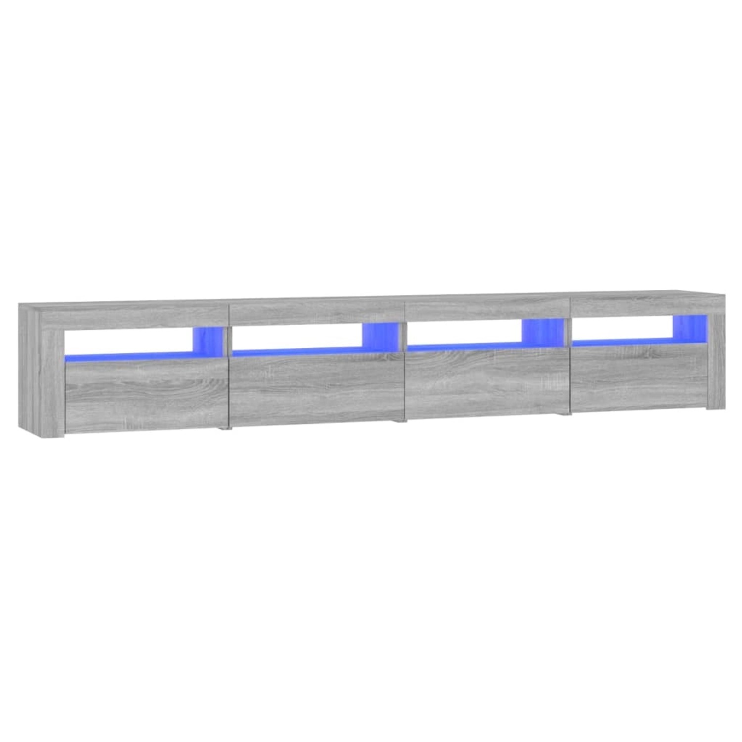 VidaXL TV-Schrank mit LED-Leuchten Grau Sonoma 240x35x40 cm  Modell 1 von VIDAXL