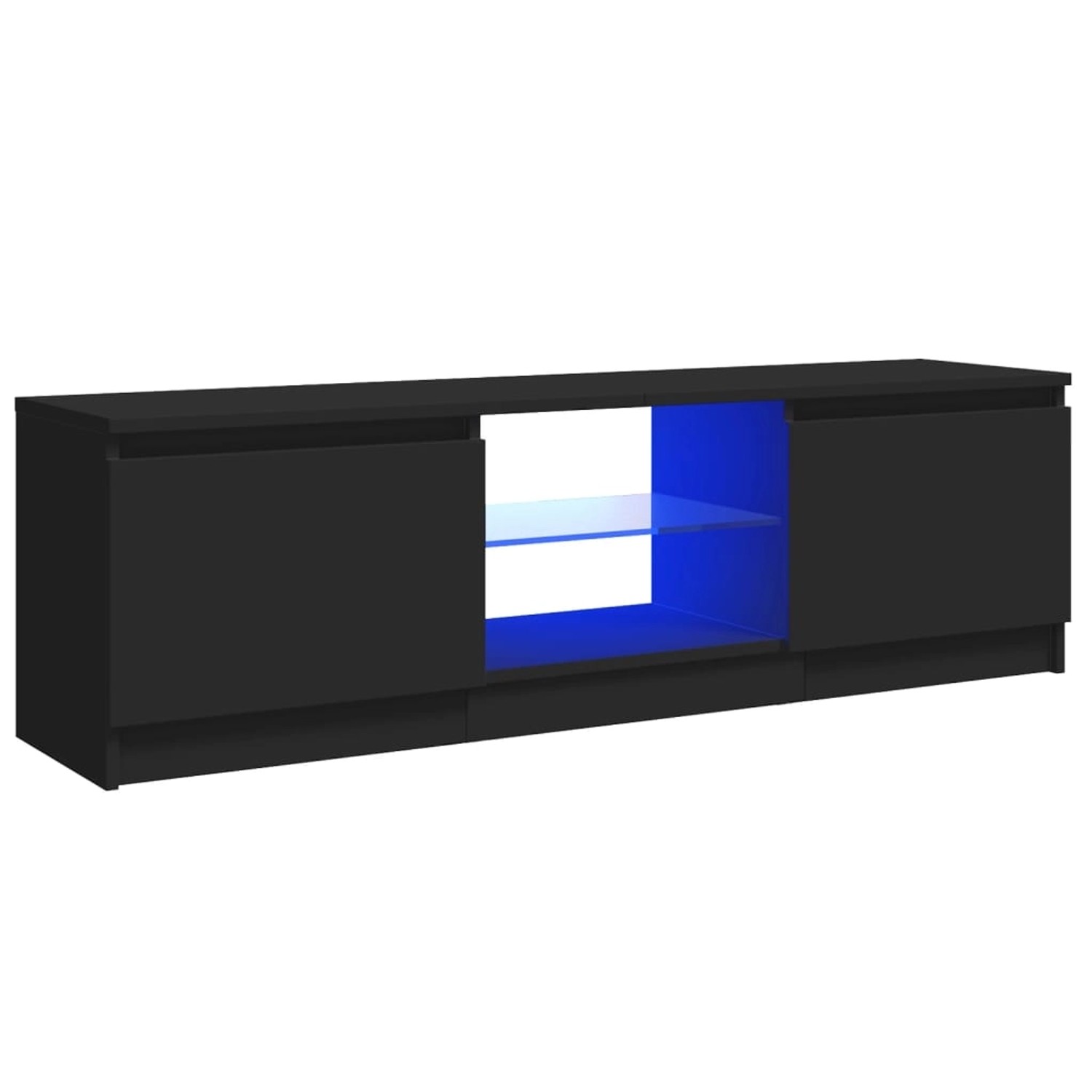 VidaXL TV-Schrank mit LED-Leuchten Schwarz 120x30x35,5 cm VidaXL TV-Schrank mit LED-Leuchten Schwarz 120x30x35,5 cm von VIDAXL