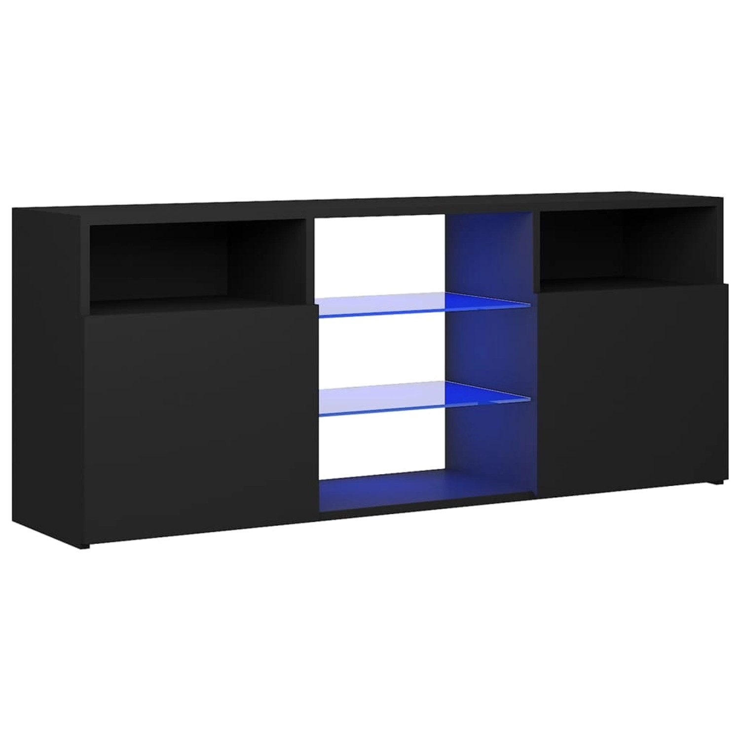 VidaXL TV-Schrank mit LED-Leuchten Schwarz 120x30x50 cm VidaXL TV-Schrank mit LED-Leuchten Schwarz 120x30x50 cm von VIDAXL