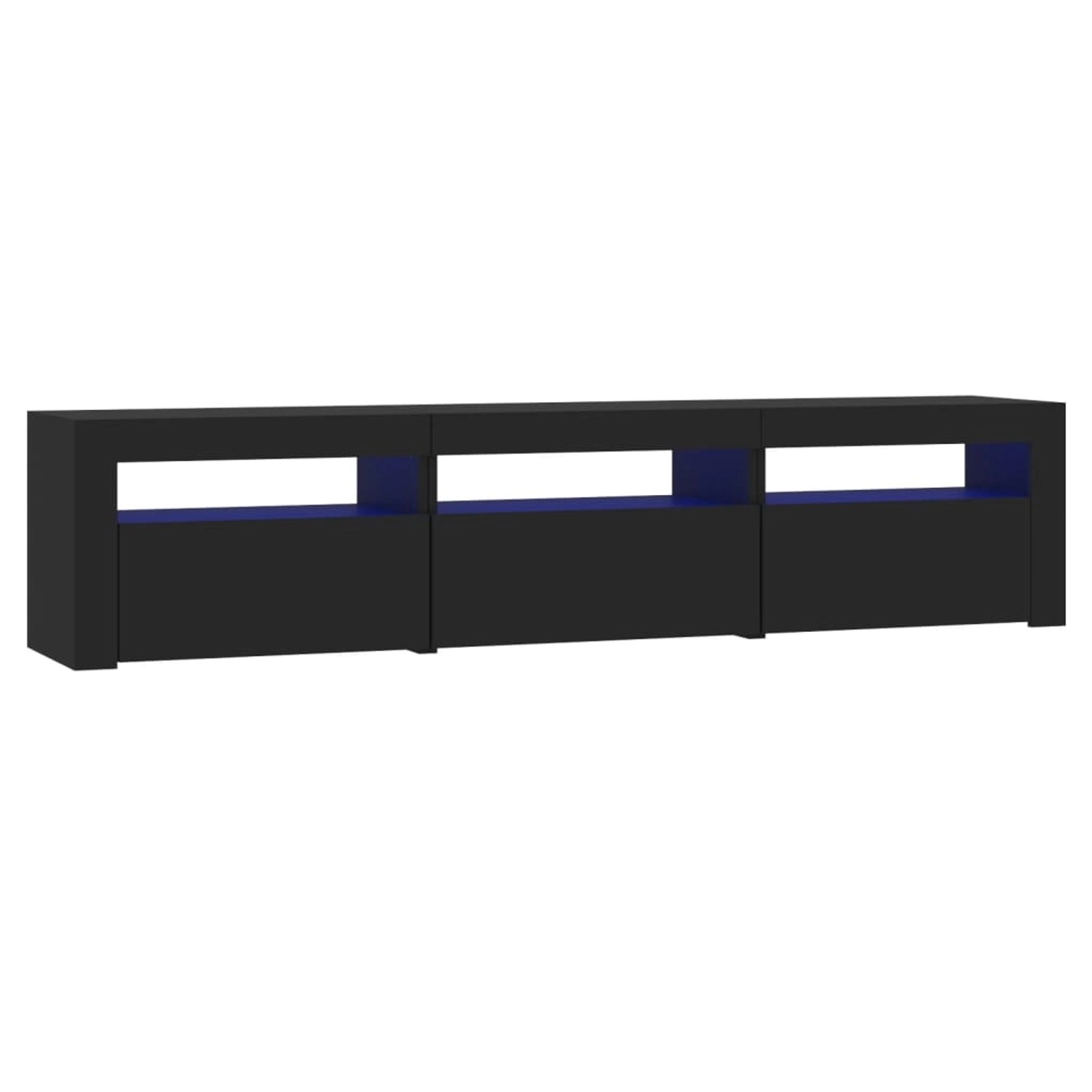 VidaXL TV-Schrank mit LED-Leuchten Schwarz 180x35x40 cm VidaXL TV-Schrank mit LED-Leuchten Schwarz 180x35x40 cm von VIDAXL