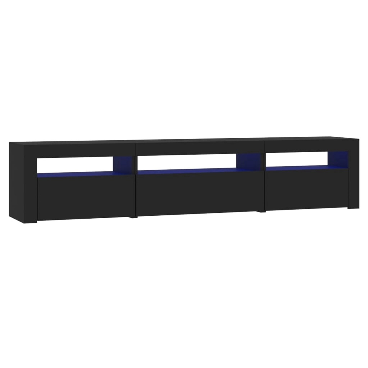 VidaXL TV-Schrank mit LED-Leuchten Schwarz 195x35x40 cm VidaXL TV-Schrank mit LED-Leuchten Schwarz 195x35x40 cm von VIDAXL
