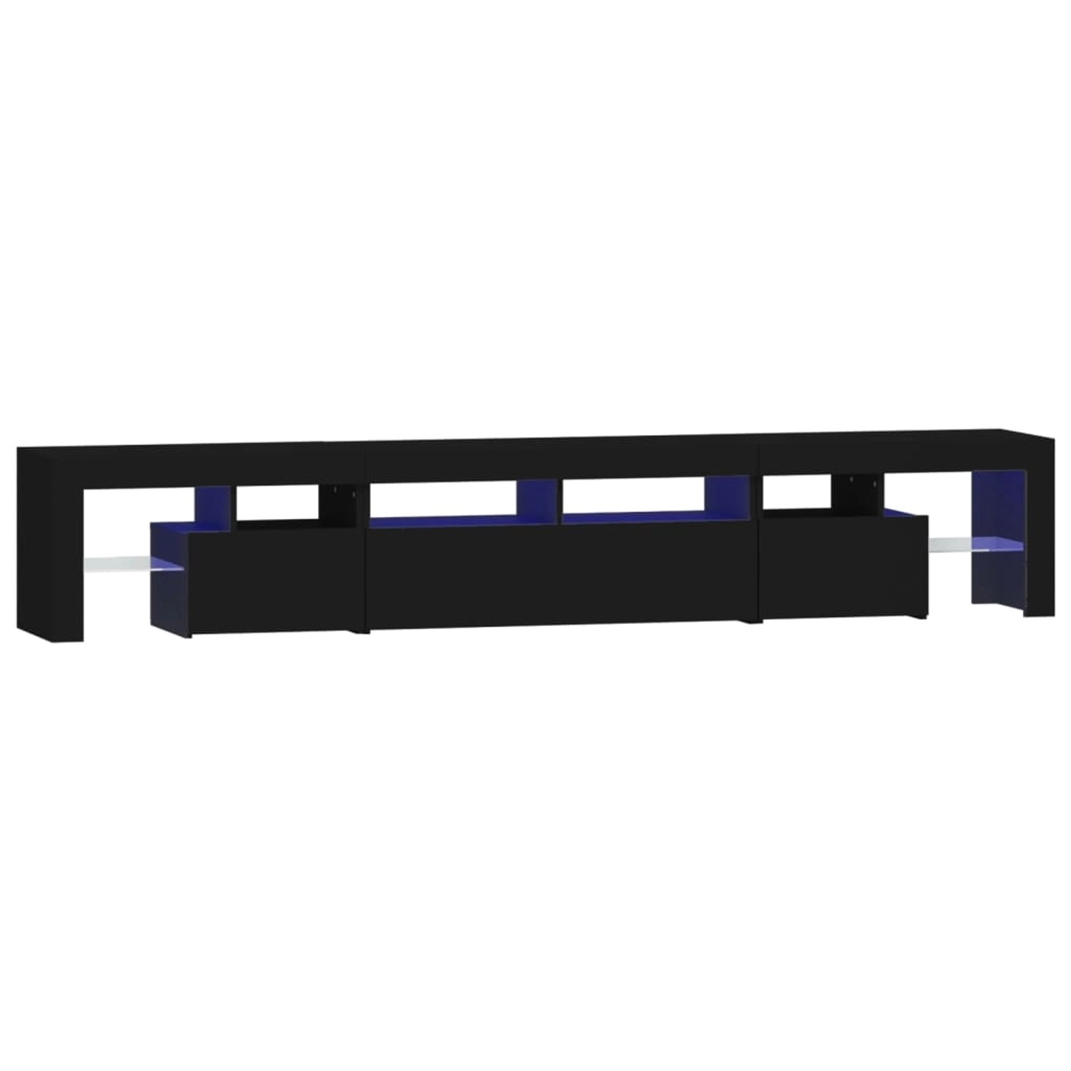 VidaXL TV-Schrank mit LED-Leuchten Schwarz 230x36,5x40 cm VidaXL TV-Schrank mit LED-Leuchten Schwarz 230x36,5x40 cm von VIDAXL