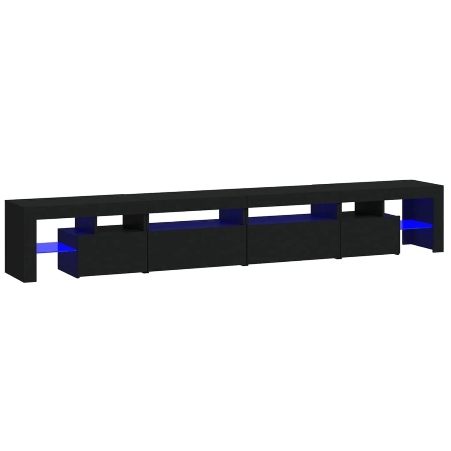 VidaXL TV-Schrank mit LED-Leuchten Schwarz 260x36,5x40 cm VidaXL TV-Schrank mit LED-Leuchten Schwarz 260x36,5x40 cm von VIDAXL