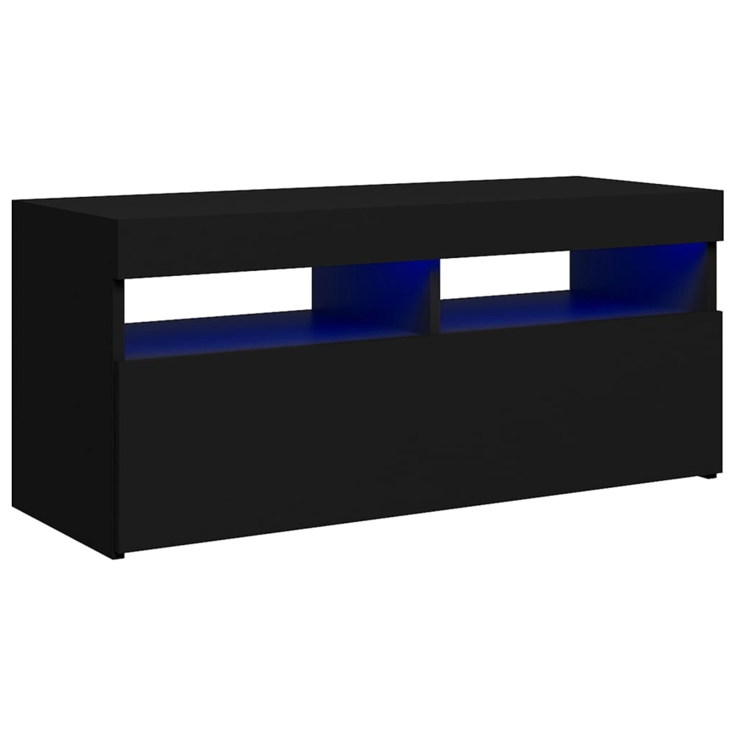 VidaXL TV-Schrank mit LED-Leuchten Schwarz 90x35x40 cm VidaXL TV-Schrank mit LED-Leuchten Schwarz 90x35x40 cm von VIDAXL