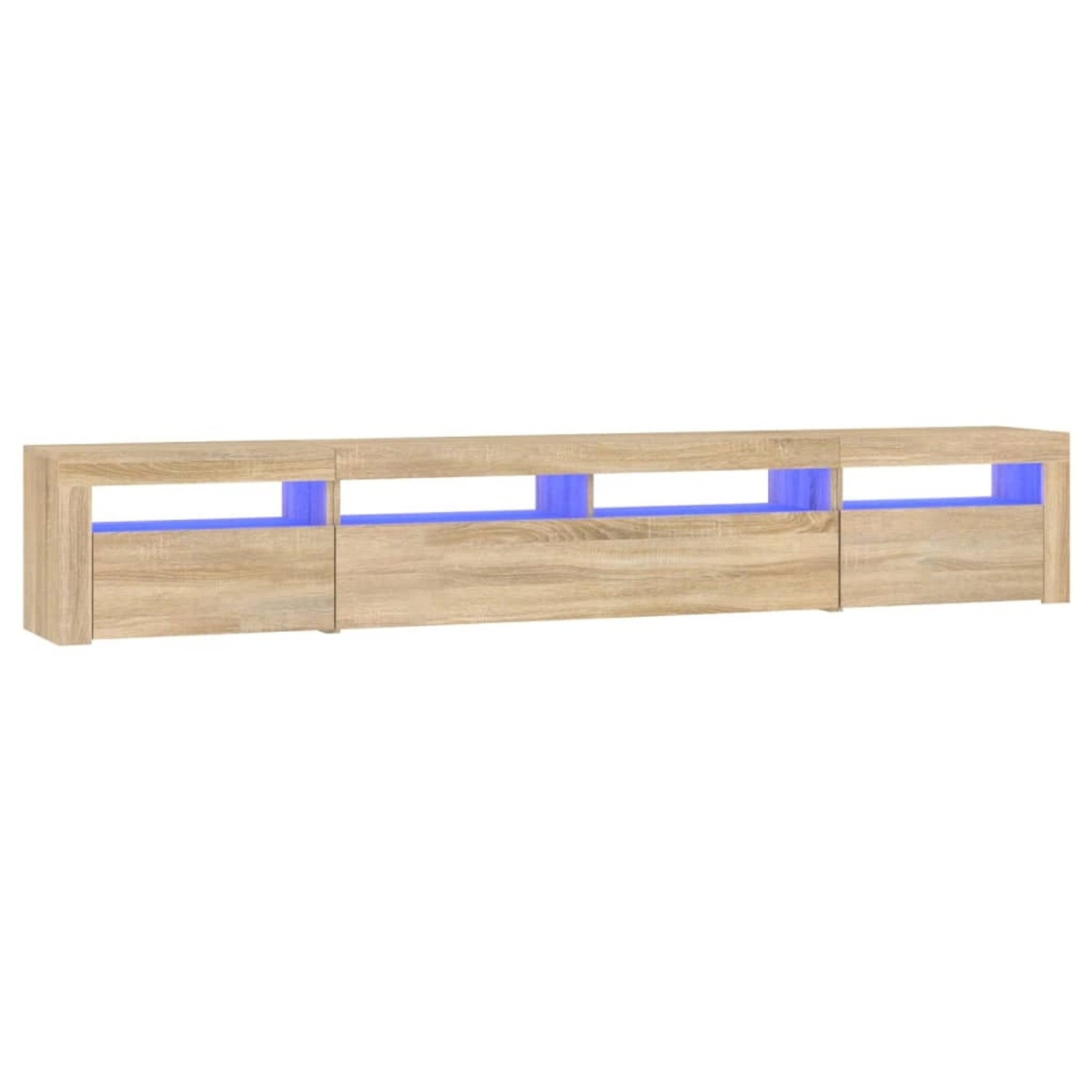 VidaXL TV-Schrank mit LED-Leuchten Sonoma-Eiche 240x35x40 cm VidaXL TV-Schrank mit LED-Leuchten Sonoma-Eiche 240x35x40 cm von VIDAXL