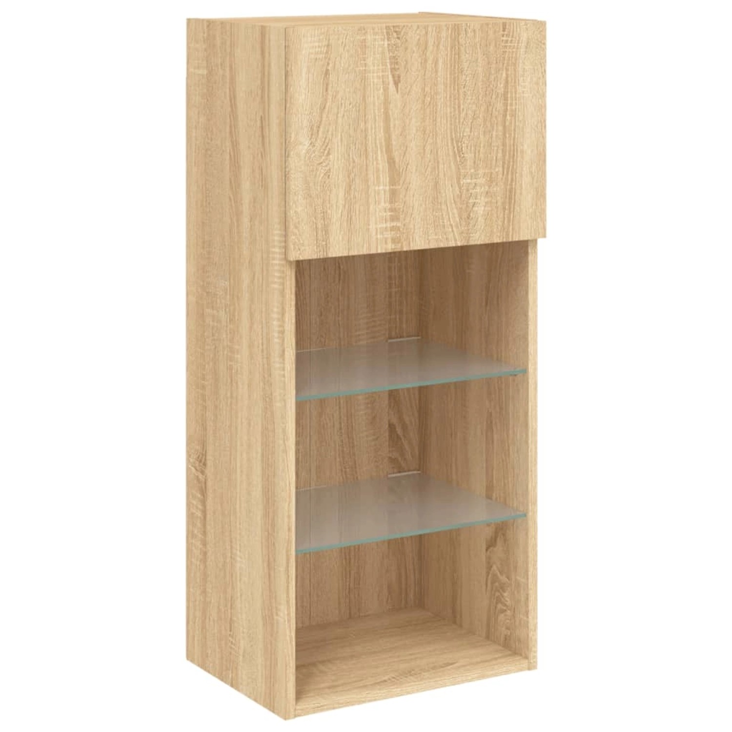 VidaXL TV-Schrank mit LED-Leuchten Sonoma-Eiche 40,5x30x90 cm von VIDAXL