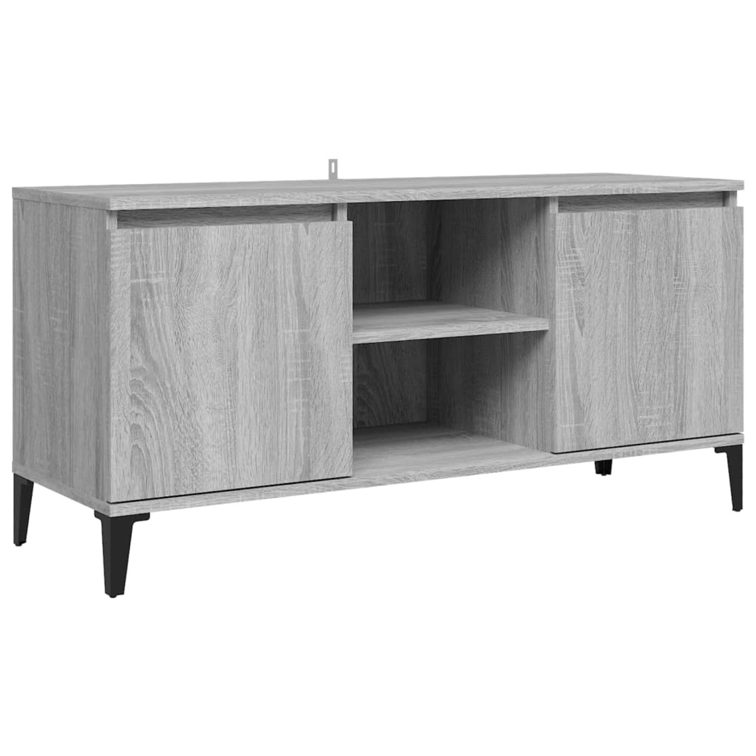 VidaXL TV-Schrank mit Metallbeinen Grau Sonoma 103,5x35x50 cm von VIDAXL