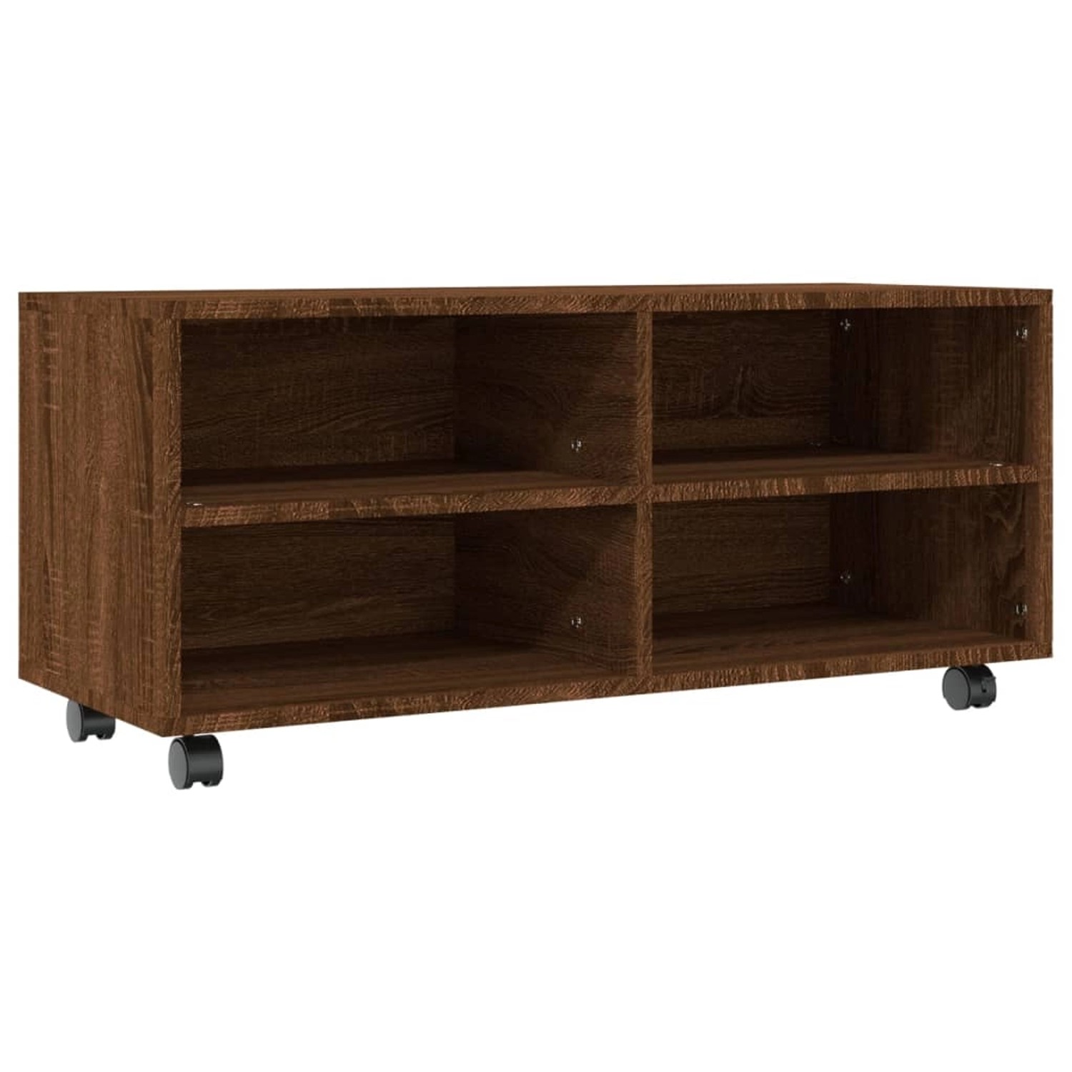 VidaXL TV-Schrank mit Rollen Braun Eiche 90x35x35 cm Holzwerkstoff VidaXL TV-Schrank mit Rollen Braun Eiche 90x35x35 cm Holzwerkstoff von VIDAXL