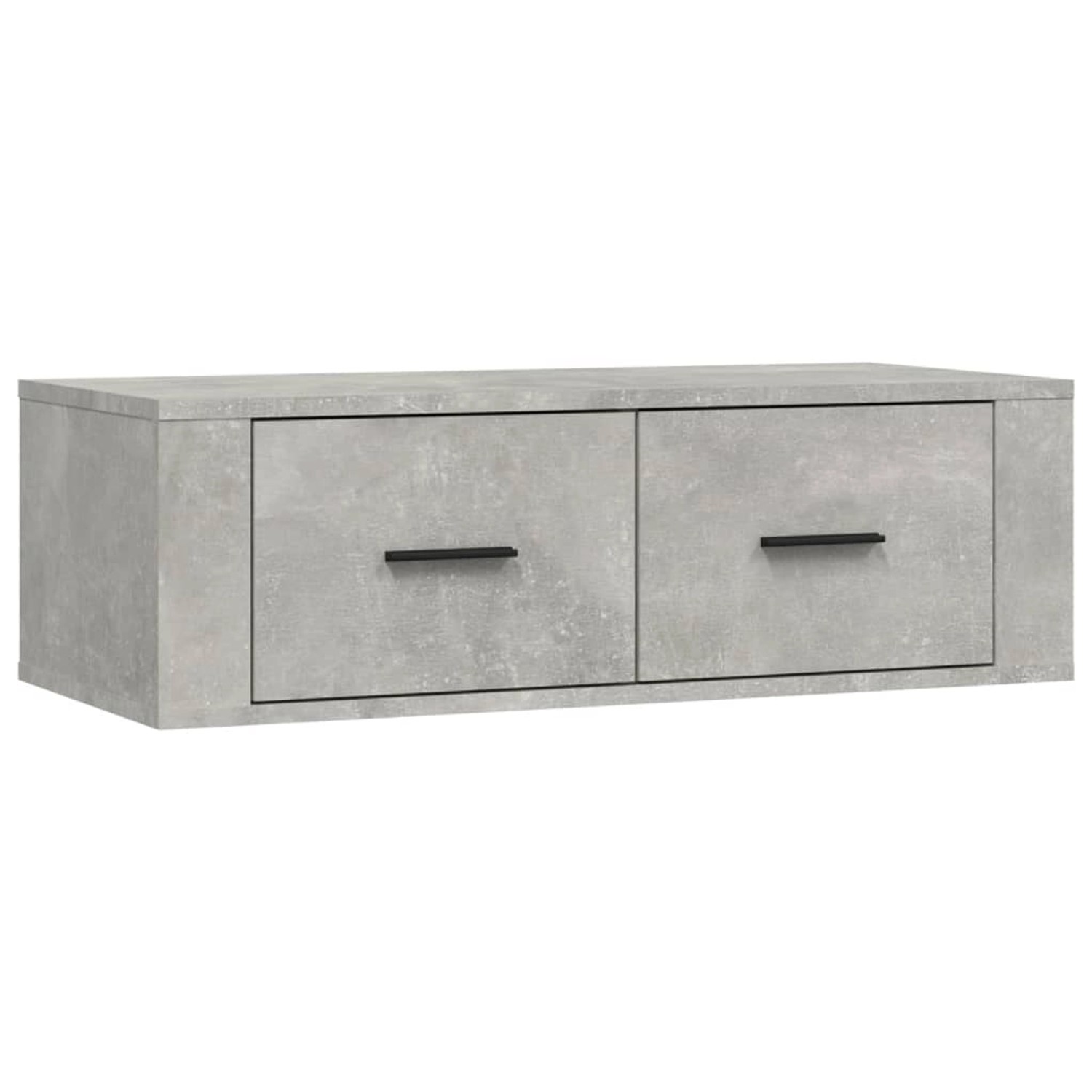 VidaXL TV-Wandschrank Betongrau 80x36x25 cm Holzwerkstoff von VIDAXL