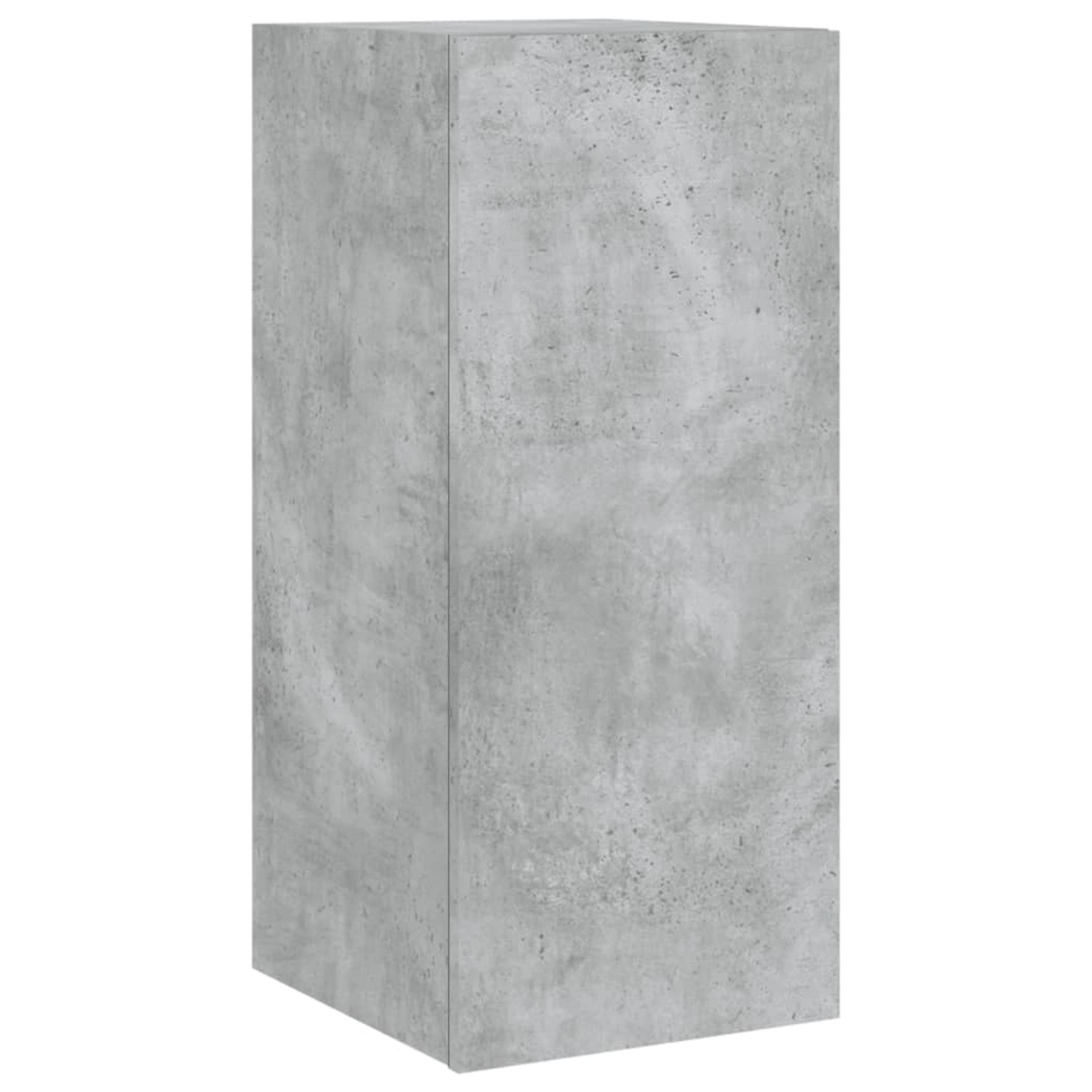 VidaXL TV-Wandschrank mit LED-Leuchten Betongrau 30,5x35x70 cm von VIDAXL