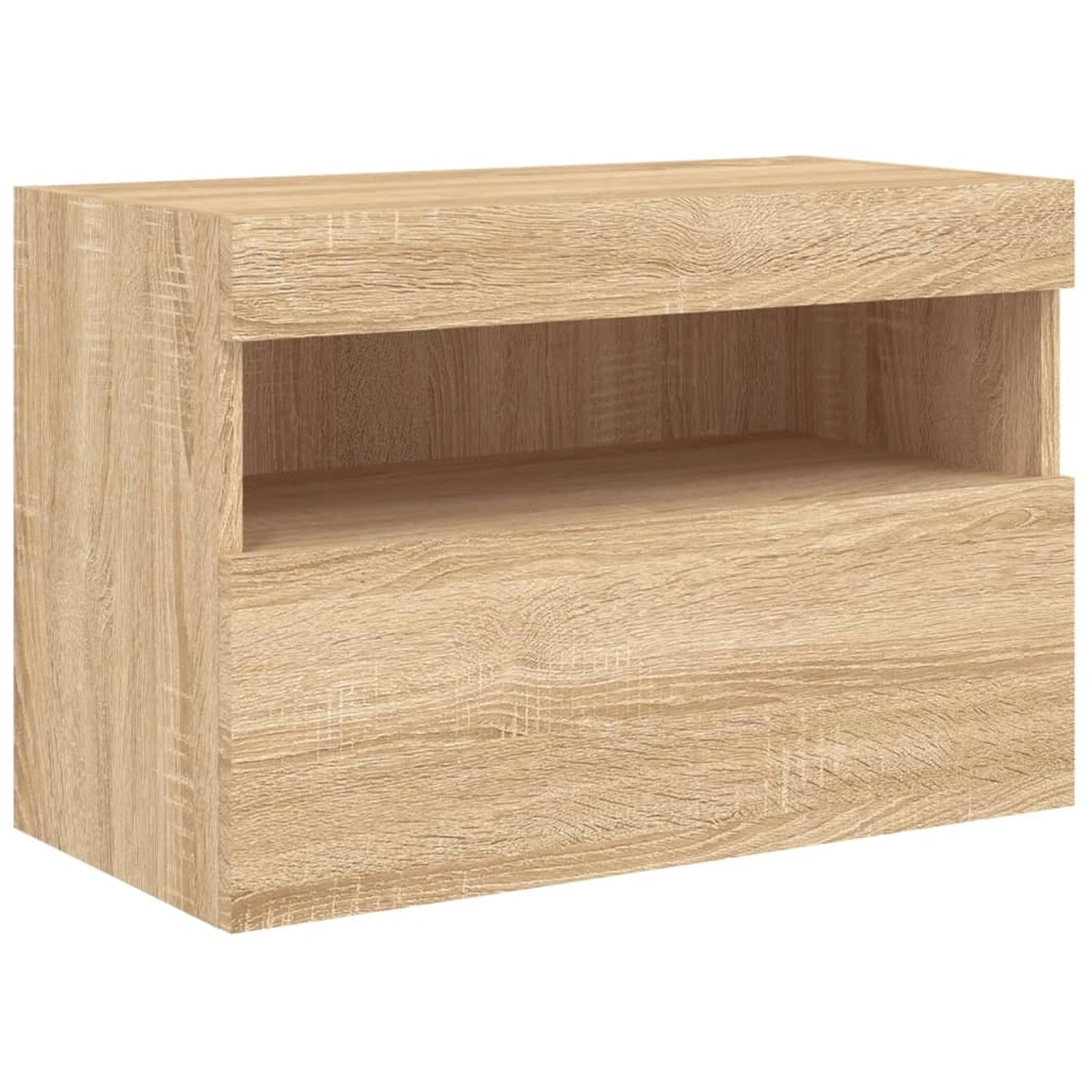 VidaXL TV-Wandschrank mit LED-Leuchten Sonoma-Eiche 60x30x40 cm von VIDAXL