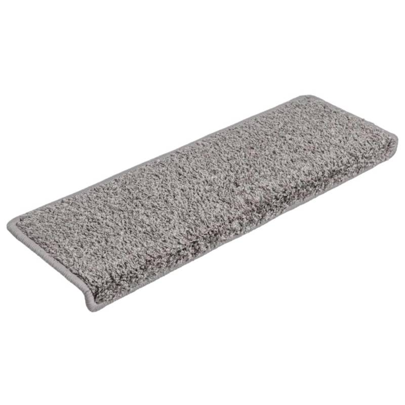 vidaXL Teppich-Treppenstufen 15 Stk. 65x21x4 cm Grau von VIDAXL