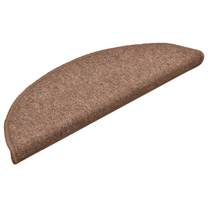 VidaXL Treppenmatten 15 Stk. 56x17x3 cm Braun von VIDAXL