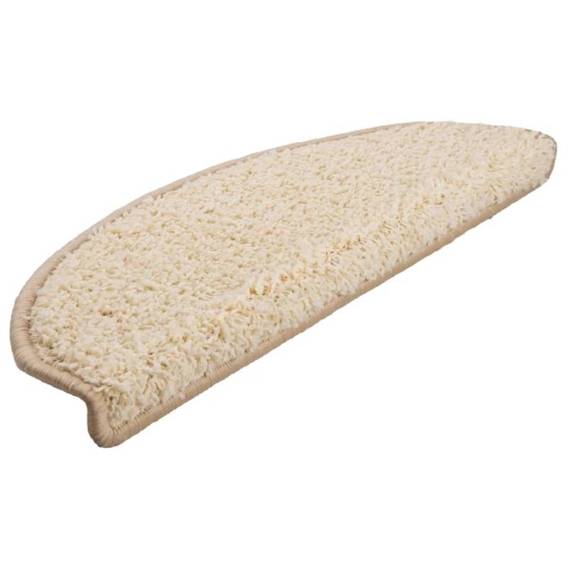 VidaXL Treppenmatten 15 Stk. 65x21x4 cm Creme von VIDAXL