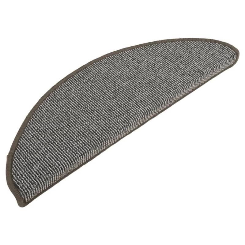 VidaXL Treppenmatten Grau 65x21x4 cm 15 Stk. von VIDAXL