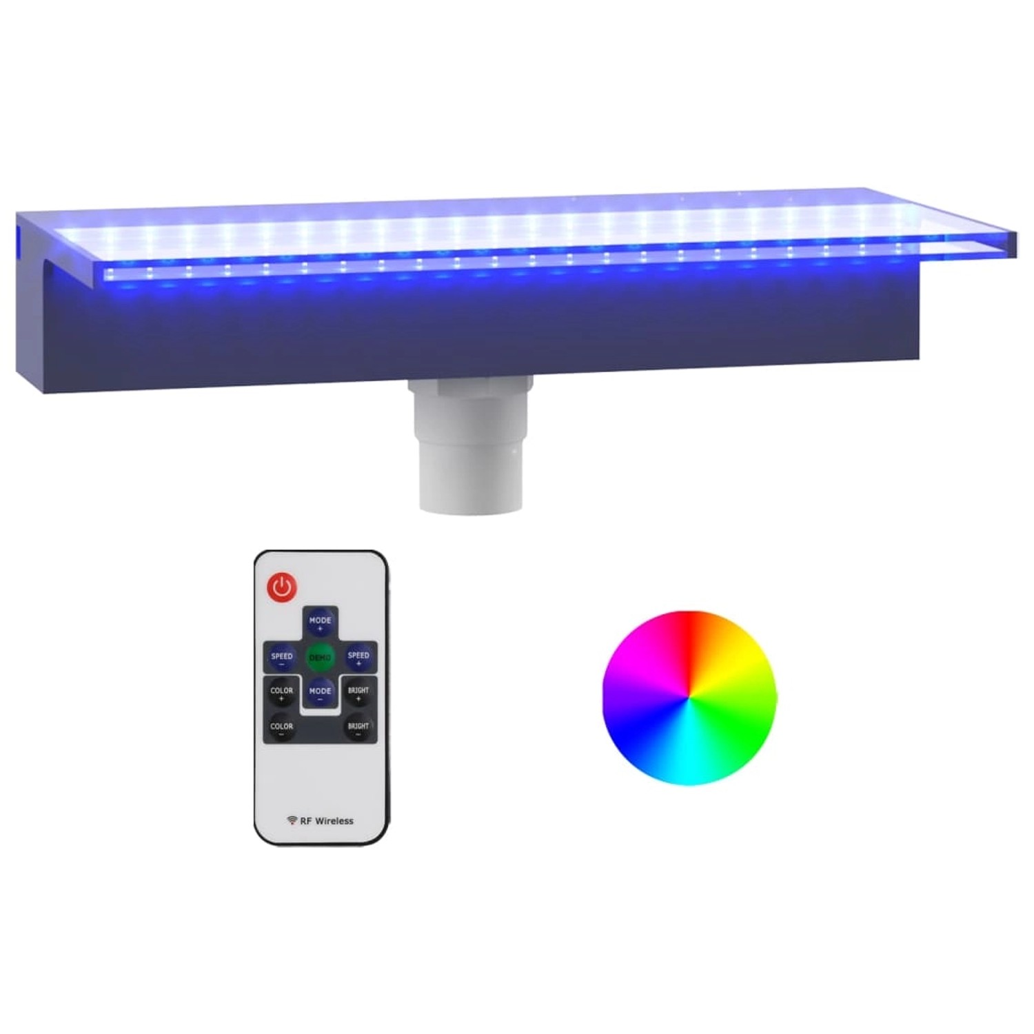 VidaXL Wasserfall-Element mit RGB LEDs Acryl 45 cm VidaXL Wasserfall-Element mit RGB LEDs Acryl 45 cm von VIDAXL