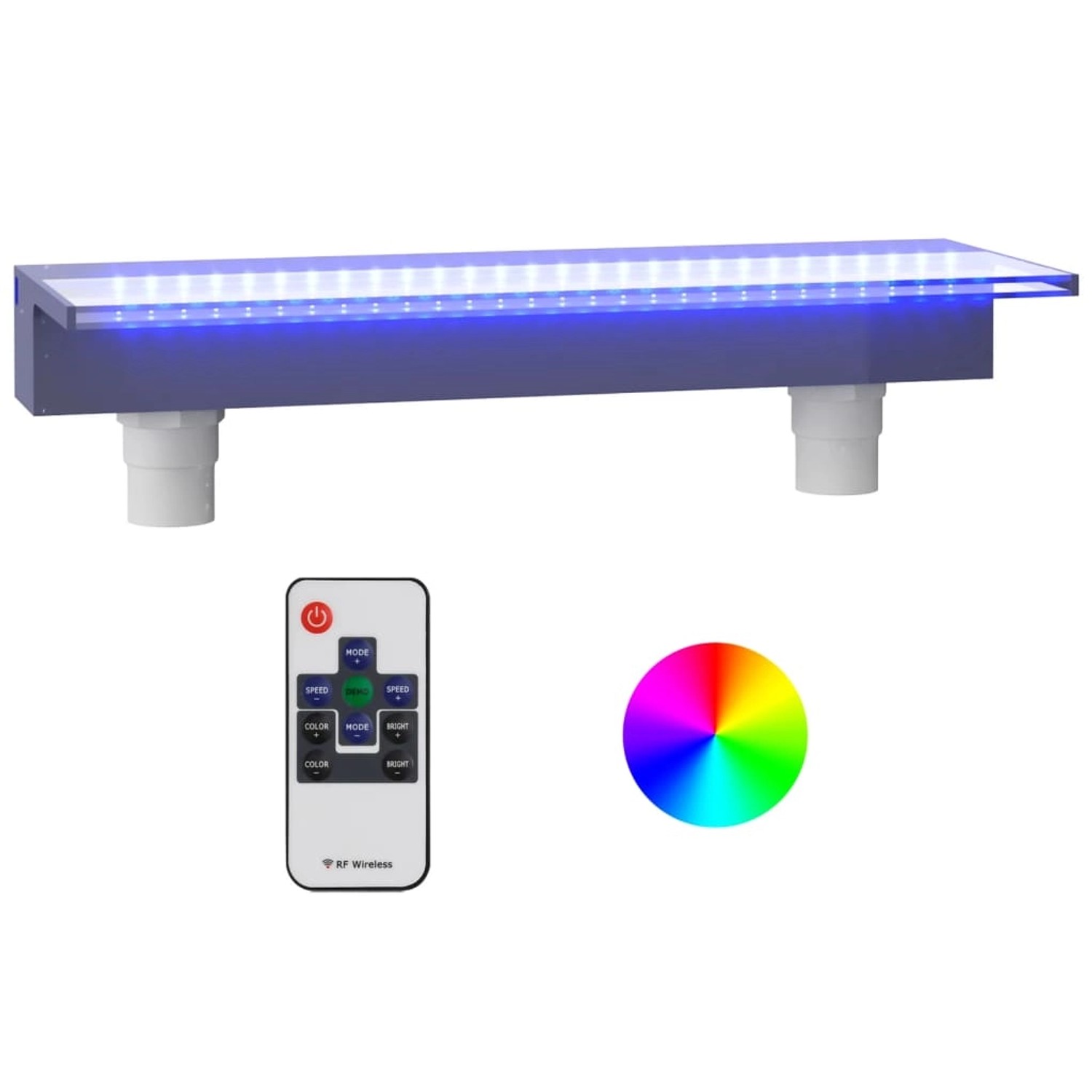 VidaXL Wasserfall-Element mit RGB LEDs Acryl 60 cm VidaXL Wasserfall-Element mit RGB LEDs Acryl 60 cm von VIDAXL