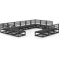 Vidaxl - 13-tlg. Garten-Lounge-Set Massivholz Kiefer von VIDAXL