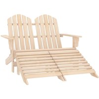 Adirondack-Gartenbank 2-Sitzer mit Fußteil Tannenholz - Vidaxl Adirondack-Gartenbank 2-Sitzer mit Fußteil Tannenholz - Vidaxl von VIDAXL