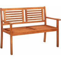2-Sitzer Gartenbank Doppelsitzbank 120 cm Eukalyptus Massivholz vidaXL von BONNEVIE