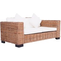 Vidaxl - 2-Sitzer Gartensofa Natürliches Rattan von VIDAXL