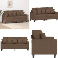 Vidaxl - 2-Sitzer-Sofa Braun 140 cm Stoff - Couch - 2-Sitzer Sofa - Wohnlandschaft - Ledercouch - Samtcouch - Home & Living Vidaxl - 2-Sitzer-Sofa Braun 140 cm Stoff - Couch - 2-Sitzer Sofa - Wohnlandschaft - Ledercouch - Samtcouch - Home & Living von VIDAXL