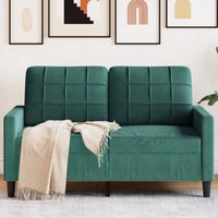 Vidaxl - 2-Sitzer-Sofa Dunkelgrün 120 cm Samt von VIDAXL