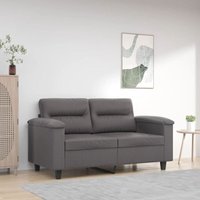 Vidaxl - 2-Sitzer-Sofa Grau 120 cm Kunstleder von VIDAXL