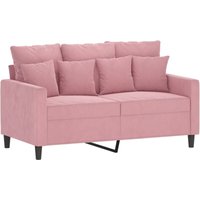 2-Sitzer-Sofa Rosa 120 cm Samt Vidaxl von VIDAXL