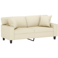 Vidaxl - 2-Sitzer-Sofa mit Zierkissen Creme 140 cm Kunstleder Vidaxl - 2-Sitzer-Sofa mit Zierkissen Creme 140 cm Kunstleder von VIDAXL