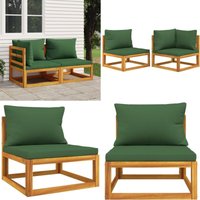 2-tlg. Garten-Sofa-Set mit Kissen Massivholz Akazie - Gartenmöbel - Loungemöbel - Esszimmergarnitur - Outdoor Möbel - Balkonmöbel - Home & Living 2-tlg. Garten-Sofa-Set mit Kissen Massivholz Akazie - Gartenmöbel - Loungemöbel - Esszimmergarnitur - Outdoor Möbel - Balkonmöbel - Home & Living von VIDAXL