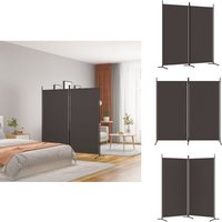 2-tlg. Paravent Braun 175x180 cm Stoff - Paravent - Raumteiler - Trennwand - Zimmerabtrennung - Sichtschutz 2-tlg. Paravent Braun 175x180 cm Stoff - Paravent - Raumteiler - Trennwand - Zimmerabtrennung - Sichtschutz von VIDAXL