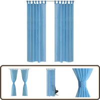 Vidaxl - 2 x Transparente Gardine Fertiggardine 140 x 225 cm türkis - Transparente Gardine - Türkise Gardine - Voile Gardine - Wohnraum Gardine Vidaxl - 2 x Transparente Gardine Fertiggardine 140 x 225 cm türkis - Transparente Gardine - Türkise Gardine - Voile Gardine - Wohnraum Gardine von VIDAXL