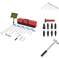 28-tlg. Ausbeulwerkzeug-Set Edelstahl - Autoreparatur - Lackschäden Reparieren - Delle Entfernen - Beule Beseitigen - Ausbeuler Set von VIDAXL