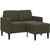Vidaxl - 2er-Sofa mit Chaiselongue L-Form Armeegrün 125 cm Kunstleder Vidaxl - 2er-Sofa mit Chaiselongue L-Form Armeegrün 125 cm Kunstleder von VIDAXL