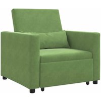 Einzel-Schlafsofa Hellgrün 90 x 165 x 87 cm Samt Vidaxl Einzel-Schlafsofa Hellgrün 90 x 165 x 87 cm Samt Vidaxl von VIDAXL