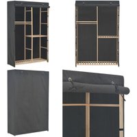 3-stufiger Kleiderschrank Grau 110 x 40 x 170 cm Stoff - Kleiderschrank - Garderobe - Textilschrank - Grau - Wohnzimmer - Home & Living 3-stufiger Kleiderschrank Grau 110 x 40 x 170 cm Stoff - Kleiderschrank - Garderobe - Textilschrank - Grau - Wohnzimmer - Home & Living von VIDAXL