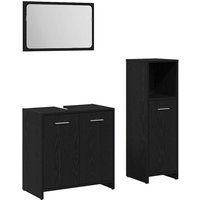 Badezimmermöbelset mit Tür 3 pcs Schwarze Eiche 60 x 33 x 60 cm Vidaxl Badezimmermöbelset mit Tür 3 pcs Schwarze Eiche 60 x 33 x 60 cm Vidaxl von VIDAXL