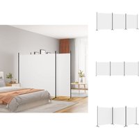 3-tlg. Paravent Weiß 525x180 cm Stoff - Paravent - Raumteiler - Trennwandsystem - Wohnraumgestaltung - Privacy Screen 3-tlg. Paravent Weiß 525x180 cm Stoff - Paravent - Raumteiler - Trennwandsystem - Wohnraumgestaltung - Privacy Screen von VIDAXL