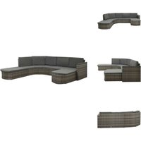 Vidaxl - 4-tlg. Garten-Lounge-Set mit Auflagen Poly Rattan Grau - Gartenloungesessel - Outdoor Möbel - Gartenmöbel Set - Rattan Gartenmöbel - Graue Vidaxl - 4-tlg. Garten-Lounge-Set mit Auflagen Poly Rattan Grau - Gartenloungesessel - Outdoor Möbel - Gartenmöbel Set - Rattan Gartenmöbel - Graue von VIDAXL