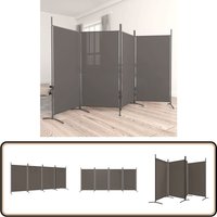 4-tlg. Paravent Anthrazit 346x180 cm Stoff - Paravent - Raumteiler - Trennwand - Wohnraumgestaltung - Privacy Screen von VIDAXL