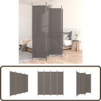 4-tlg. Paravent Anthrazit 698x180 cm Stoff - Paravent - Raumteiler - Trennwand - Zimmerteilung - Privatsphäre von VIDAXL