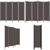 4-tlg. Raumteiler Anthrazit 200x180 cm - Raumteiler - Zimmerabtrennung - Sichtschutz - Dekorationsartikel - Anthrazit - Home & Living von VIDAXL