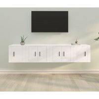 Vidaxl - 4-tlg. TV-Schrank-Set Weiß Holzwerkstoff Vidaxl - 4-tlg. TV-Schrank-Set Weiß Holzwerkstoff von VIDAXL