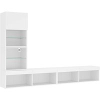Vidaxl - 4-tlg. Wohnwand mit LED-Beleuchtung Weiß Holzwerkstoff Vidaxl - 4-tlg. Wohnwand mit LED-Beleuchtung Weiß Holzwerkstoff von VIDAXL