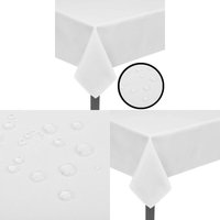 Vidaxl - 5 Tischdecken Weiß 220 x 130 cm - Tischdecken - Tischdecke - Home & Living - Weiß von VIDAXL
